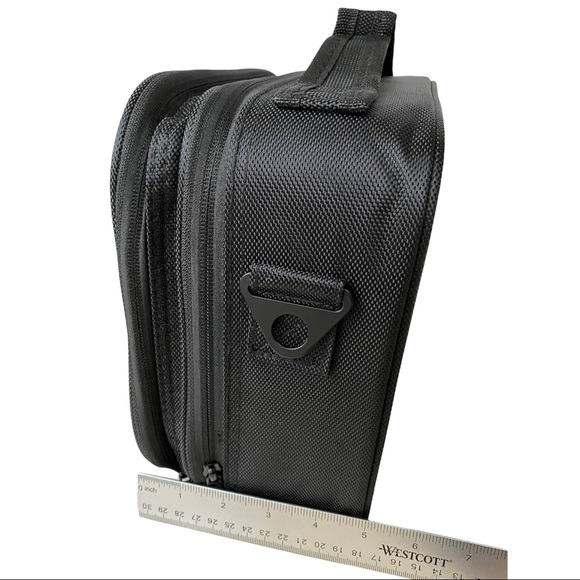 ⭐️ 2-Layers Travel Makeup Bag,Cosmetic Case Organizer with Mirror,Shoulder Strap - Picture 7 of 15